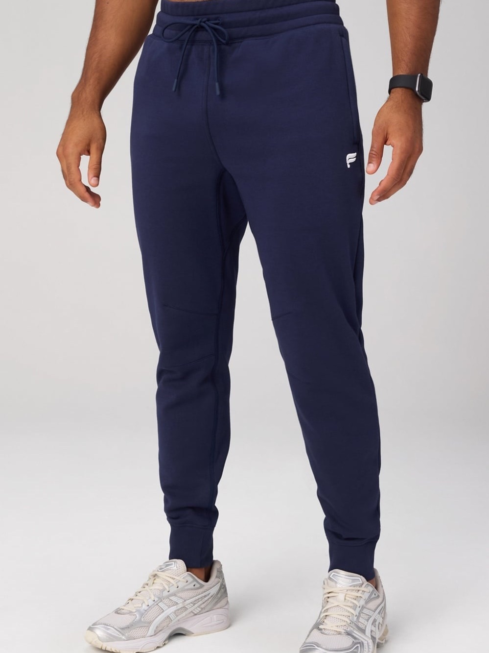 Fabletics Men's The Go-To Jogger Deep Navy Blue Sweatpants